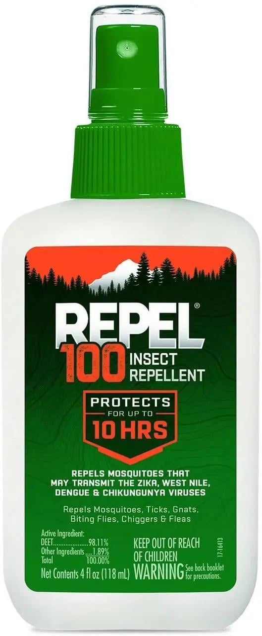 Спрей от комаров REPEL 100 Insect Repellent 10 часов защиты