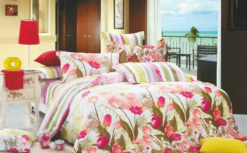 Комплект постельного белья Zastelli 617 сатин евро 200х220 Зеленый