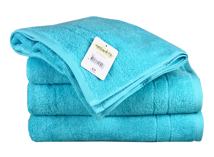 Полотенце махровое Maisonette Gold 70х140 аква 450 г/м2