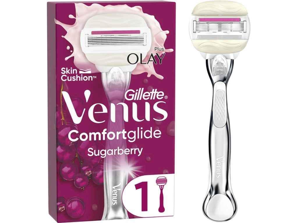 Станок для голiння Venus Comfortglide Sugarberry Plus Olay з змінним картриджем (1107255)