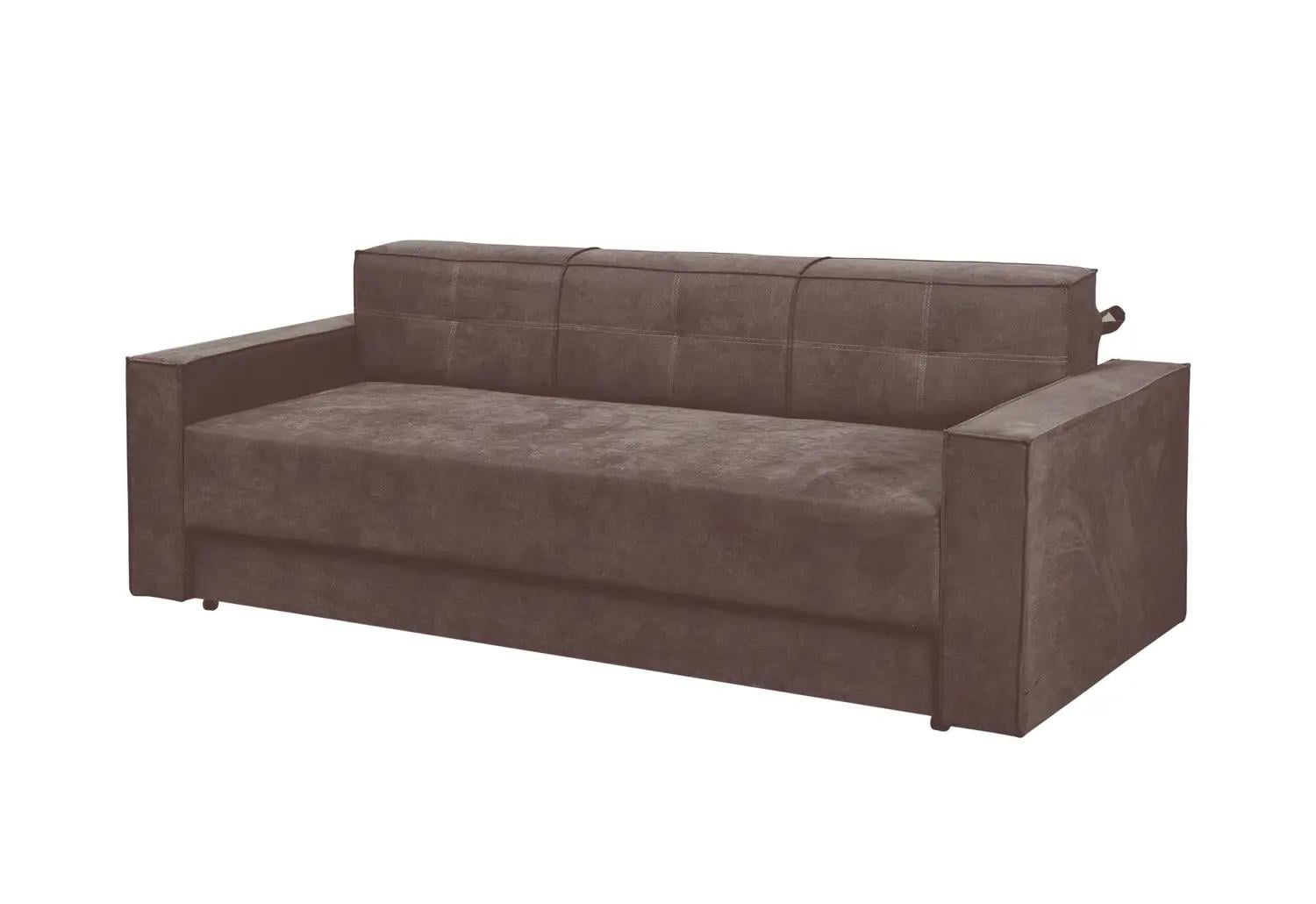 Диван Modern Лотос розкладний 3-місний ортопедичний Темно-коричневий (49918)