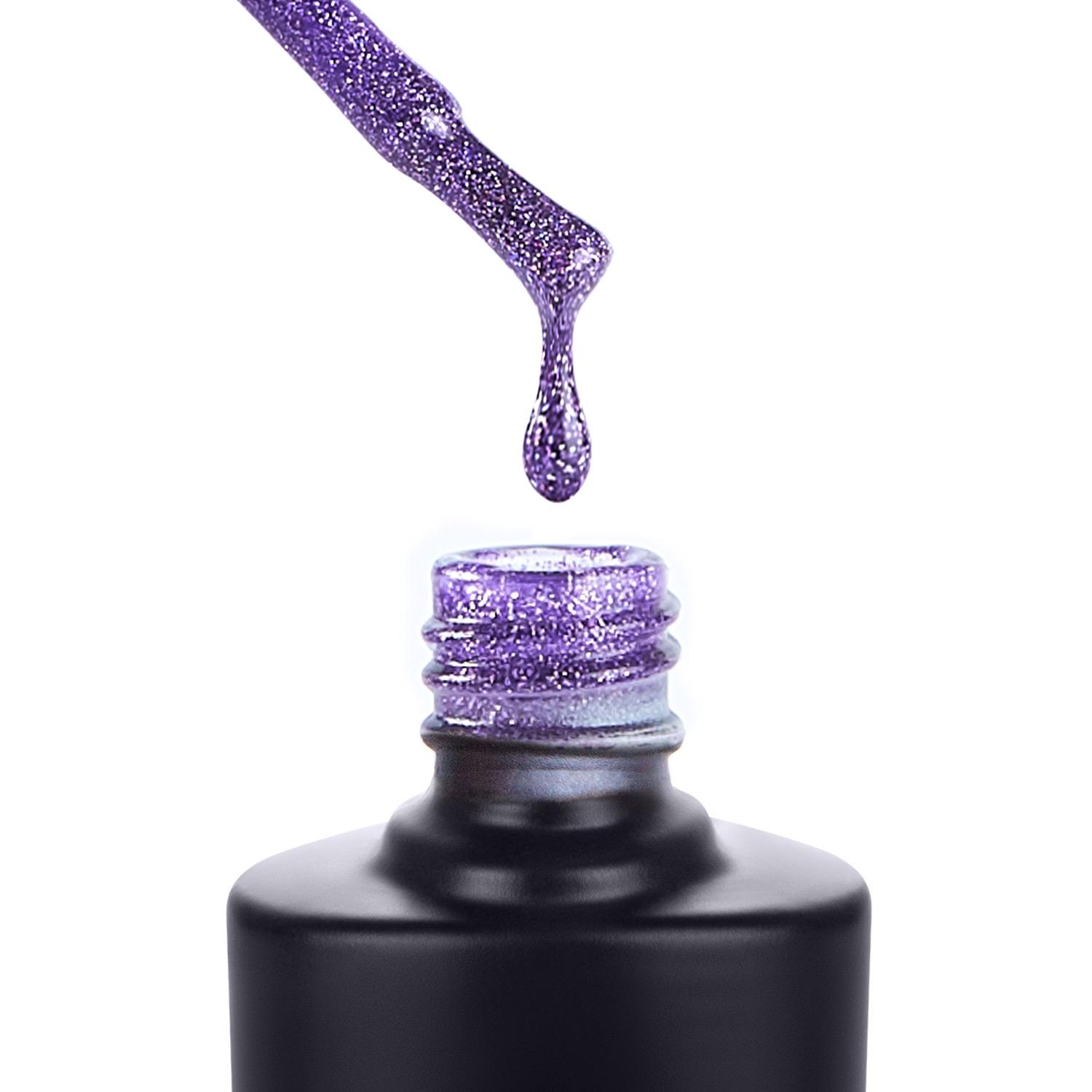 Гель-лак Reglance 161 Фіолетовий з блискітками 7,5 мл - фото 2