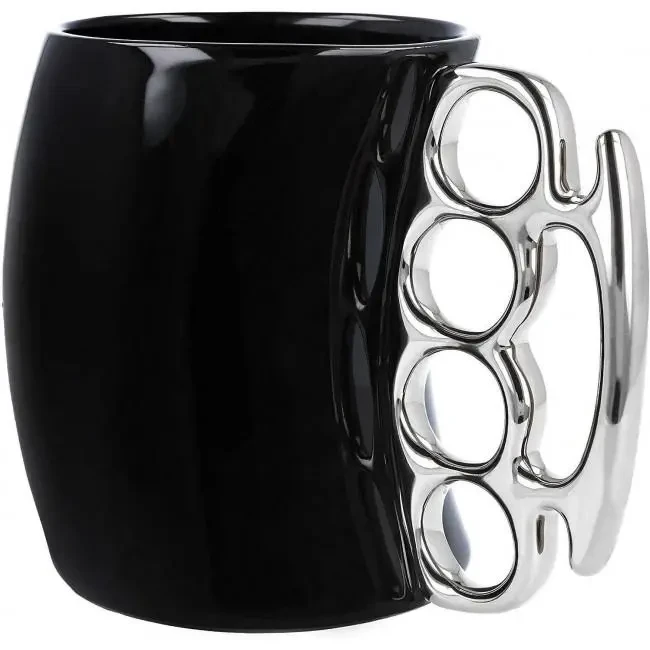 Чашка керамическая кастет 350 мл 10х13х8 см (32880) - фото 4 Чашка керамическая кастет 350 мл 10х13х8 см (32880) - фото 4