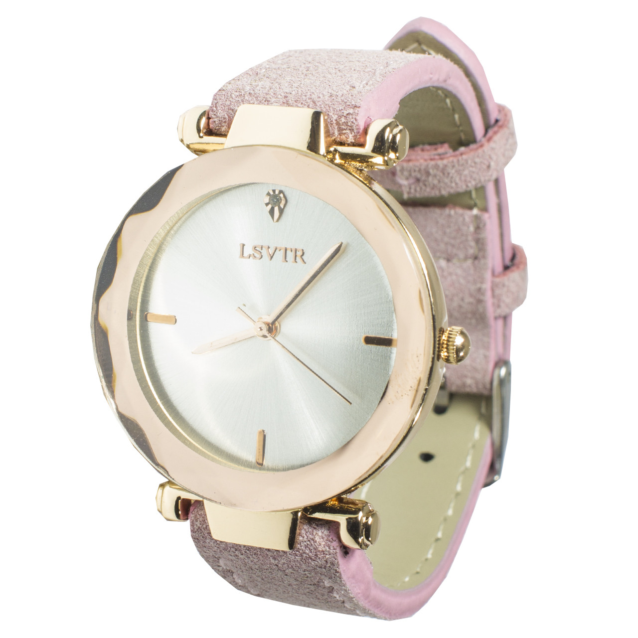 Часы женские с мягким браслетом LSVTR 2018 Light Pink