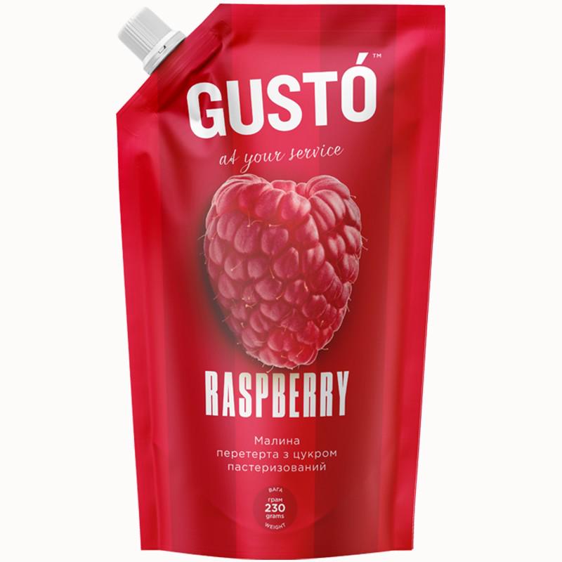 Перетертая малина Gusto 0,230 г дой-пак