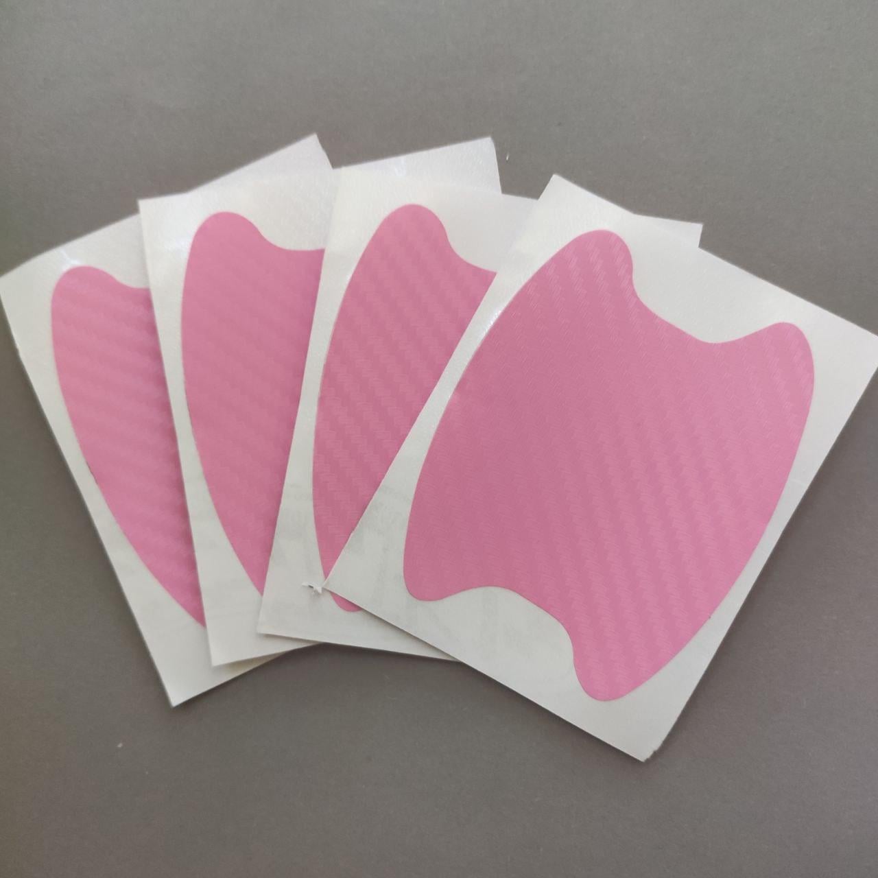 Защитная пленка для дверных ручек 8,5х6,8 см 4 шт. Розовый (1939418605)