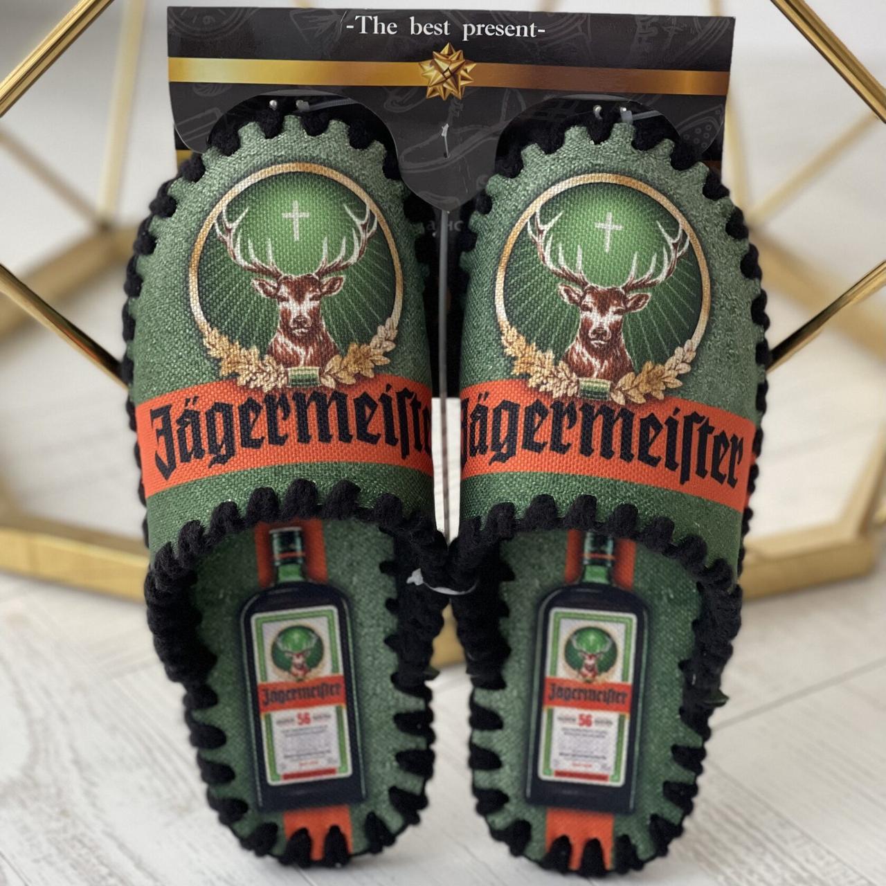 Тапочки мужские с закрытым носком "Jagermeister" р. 40/41 (фф185) - фото 2