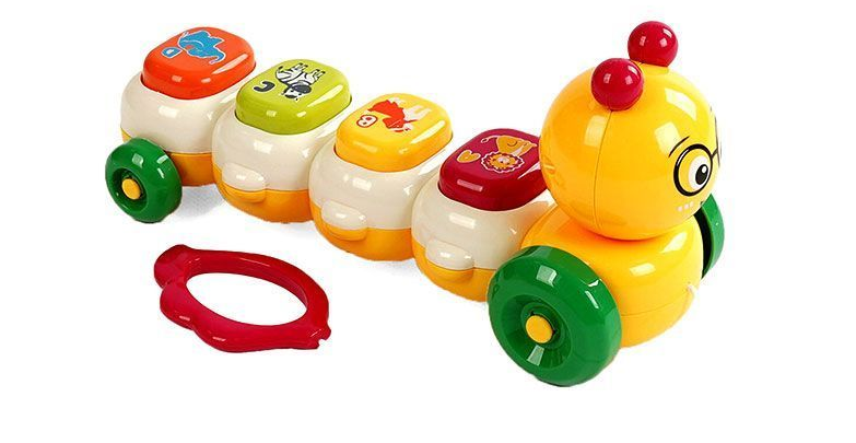 Каталочка дитяча Гусениця 898-2022 з підсвічуванням і звуком - фото 3