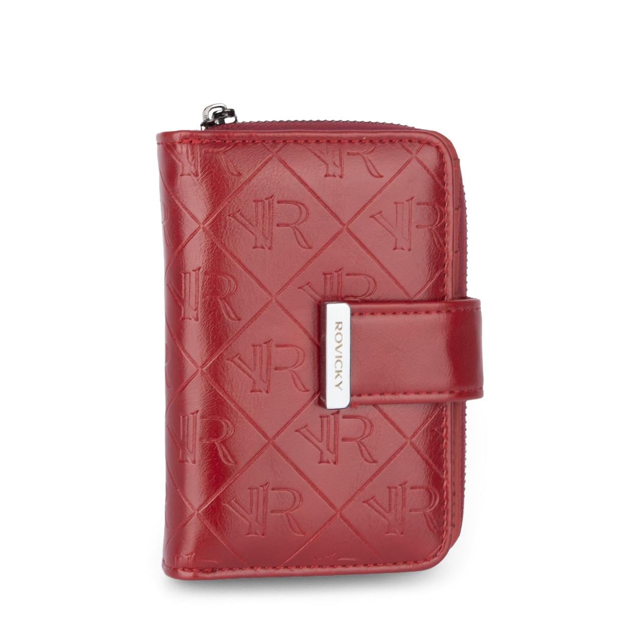Кошелек женский кожаный Rovicky RPX-31-PMT на кнопке Красный (2583182168)