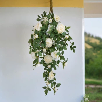 Троянди штучні декоративні квітуча гілка Elisey 78 см (8950-001)