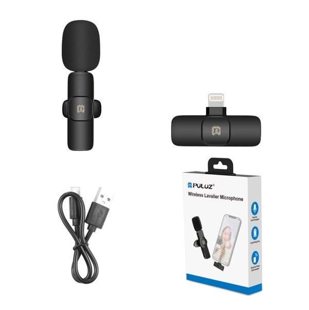 Микрофон беспроводной для айфона Puluz PU3083B Lightning цифровой 2,4ГГц (2063272512)