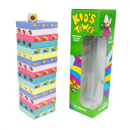 Настільна гра розважальна "Kids Tower" 30863 (7701) Настільна гра розважальна "Kids Tower" 30863 (7701)