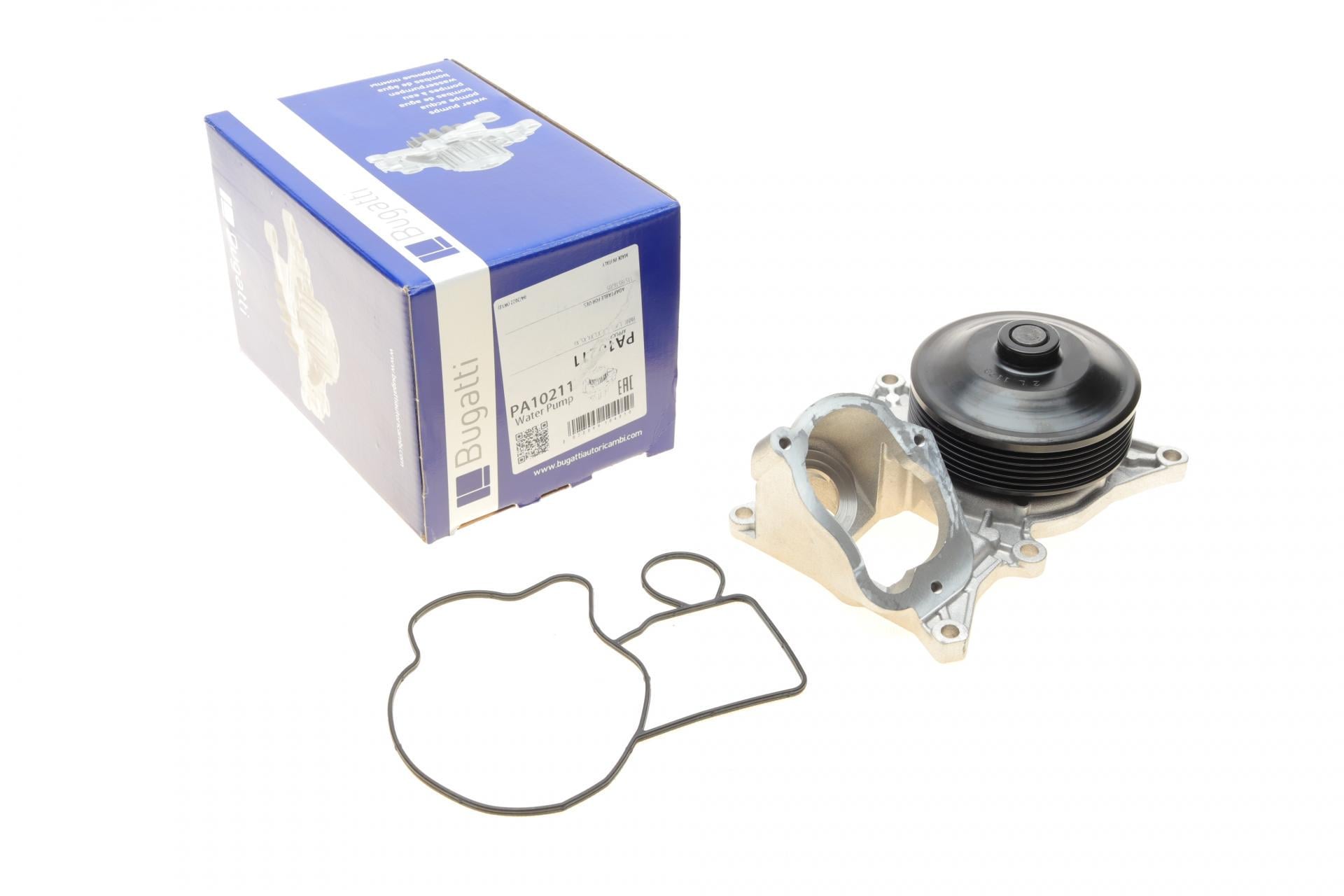Водяная помпа Bugatti BMW 3 F30/F80/F34/4 F36/F33/F83/5 F10/F07/F11 3.0D 10- N57 B/B 6 лопастей (PA10211)