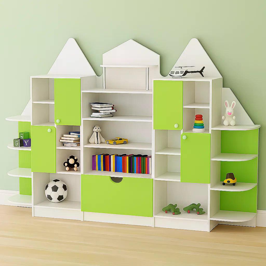 Стінка для іграшок Будиночок-1 DS-369 Лайм