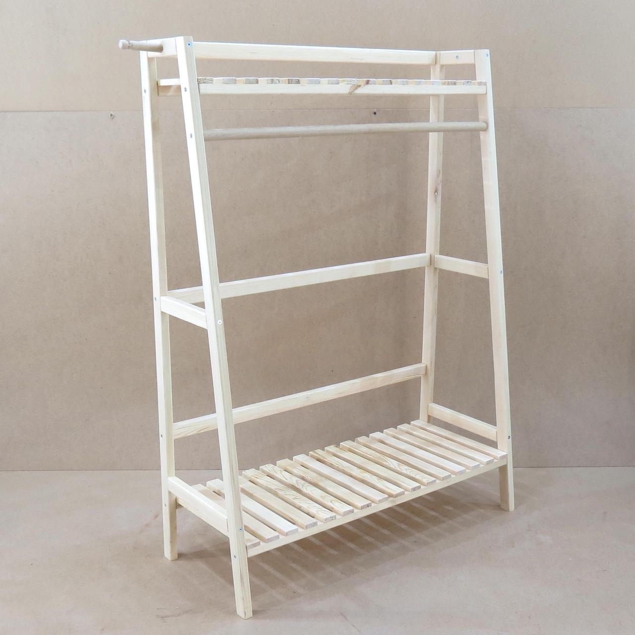 Вешалка-стойка для одежды из дерева Силистра 90 Бланже (СВГ-900801) Вешалка-стойка для одежды из дерева Силистра 90 Бланже (СВГ-900801)