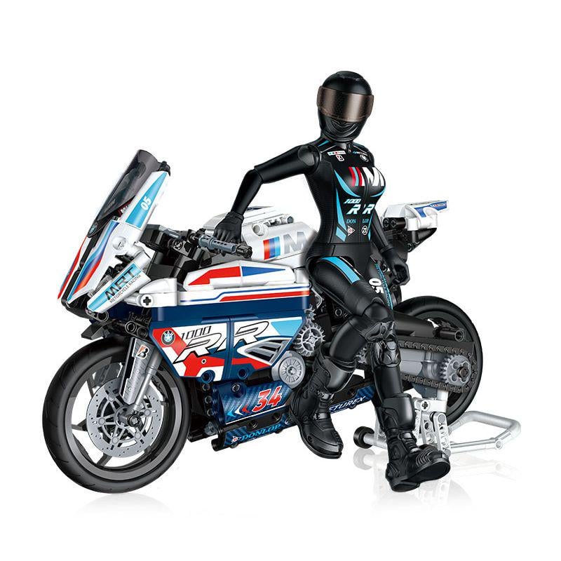 Конструктор Mijia War Horse Gudi Motorcycle Model 70005 M1000RR