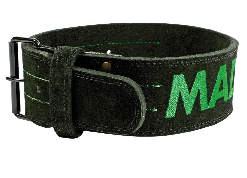 Пояс для тяжелой атлетики MadMax MFB-301 Suede Single Prong кожаный XXL Black/Green (A-012811) Пояс для тяжелой атлетики MadMax MFB-301 Suede Single Prong кожаный XXL Black/Green (A-012811)