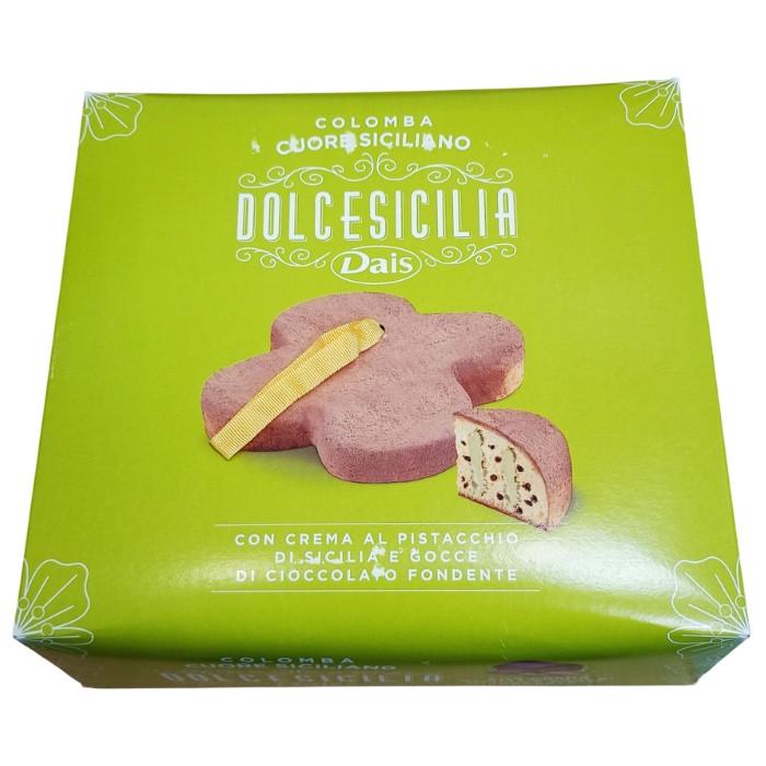 Кекс Dais Colomba Dolcesicilia з фісташковим кремом і темним шоколадом 750 г