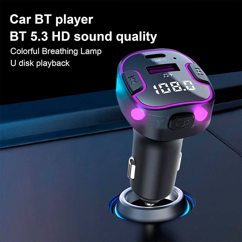 FM-трансмиттер Terra С49 Bluetooth 5.0 с вольтметром и USB 3.1А/Type C (2081513951) - фото 2