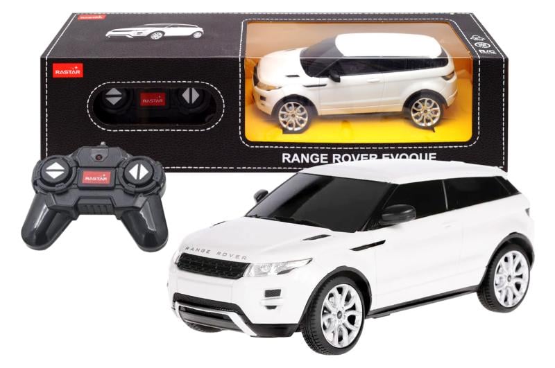 Машинка на радиоуправлении Rastar 1:24 Range Rover Evoque со светом 38.5х12х10см Белый (46900)