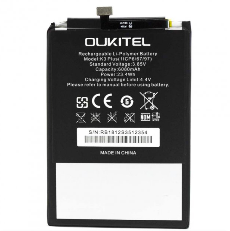 Аккумулятор для телефона Oukitel K3 Plus 6080 mah (976622522) Аккумулятор для телефона Oukitel K3 Plus 6080 mah (976622522)