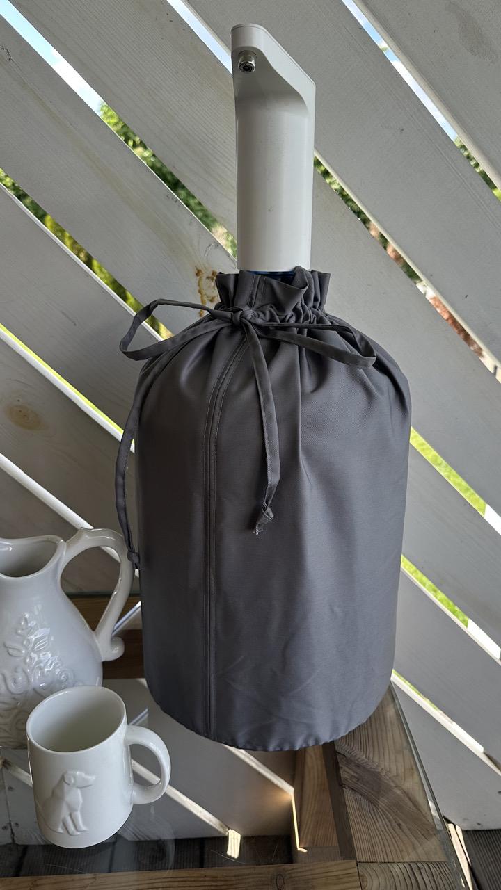 Чехол текстильный котоновый однотонный на пластиковый бутыль 19 л Серый - фото 2 Чехол текстильный котоновый однотонный на пластиковый бутыль 19 л Серый - фото 2