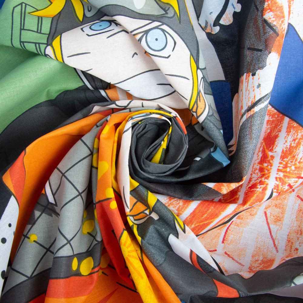 Ткань бязь ранфорс для постельного белья GLux-5267 NARUTO GOLD LUX 125 гр/м2 220 см (26163)