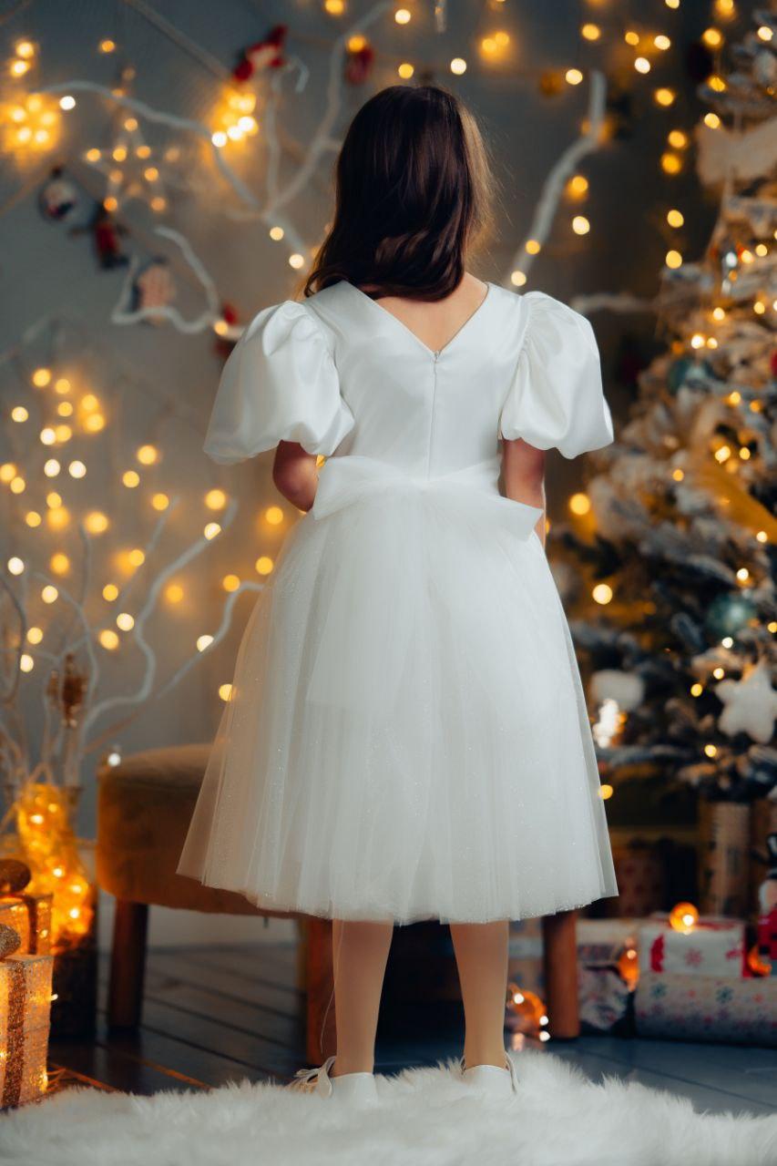 Платье праздничное для девочки 110 см Белый (2360515989) - фото 3