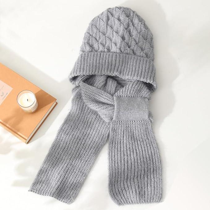 Шапка-шарф жіноча зимова CozyMuffe Сірий (2981)