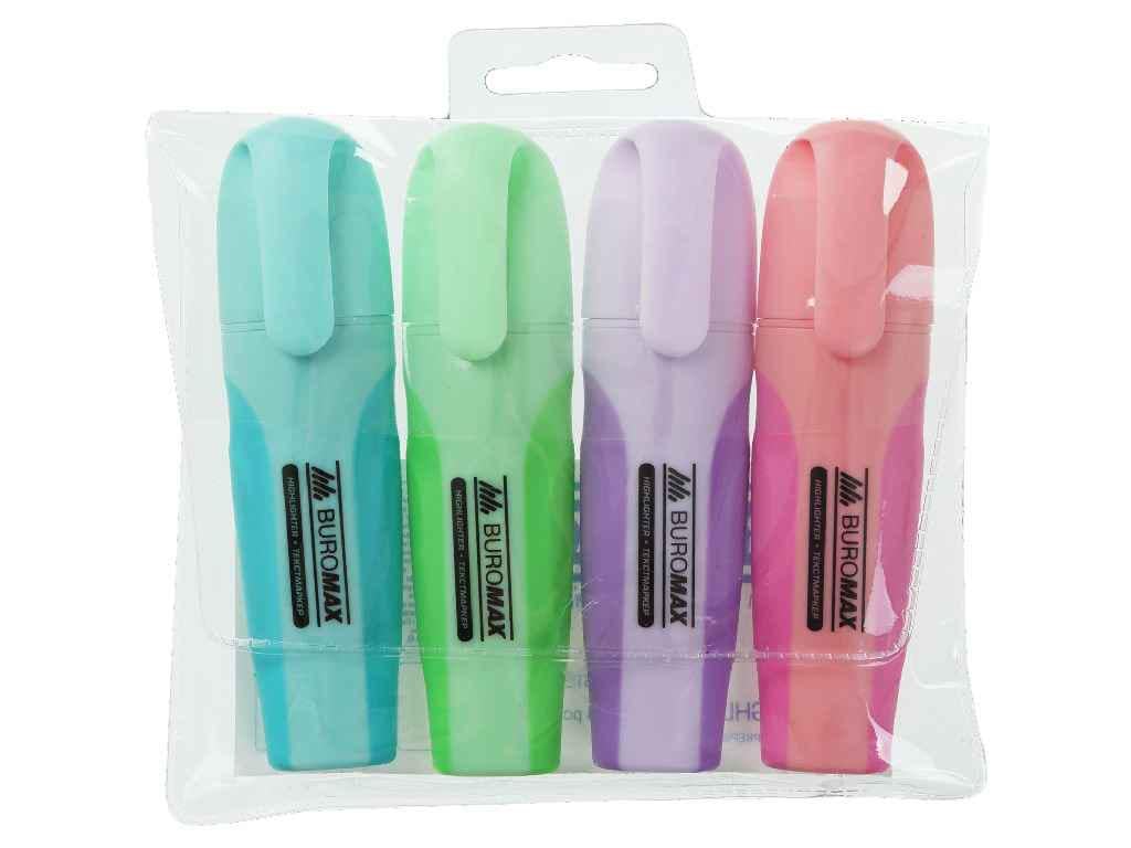 Набір Buromax з текст-маркерів PASTEL 2-4 мм 4 шт. BM.8905-94 (761048) Набір Buromax з текст-маркерів PASTEL 2-4 мм 4 шт. BM.8905-94 (761048)