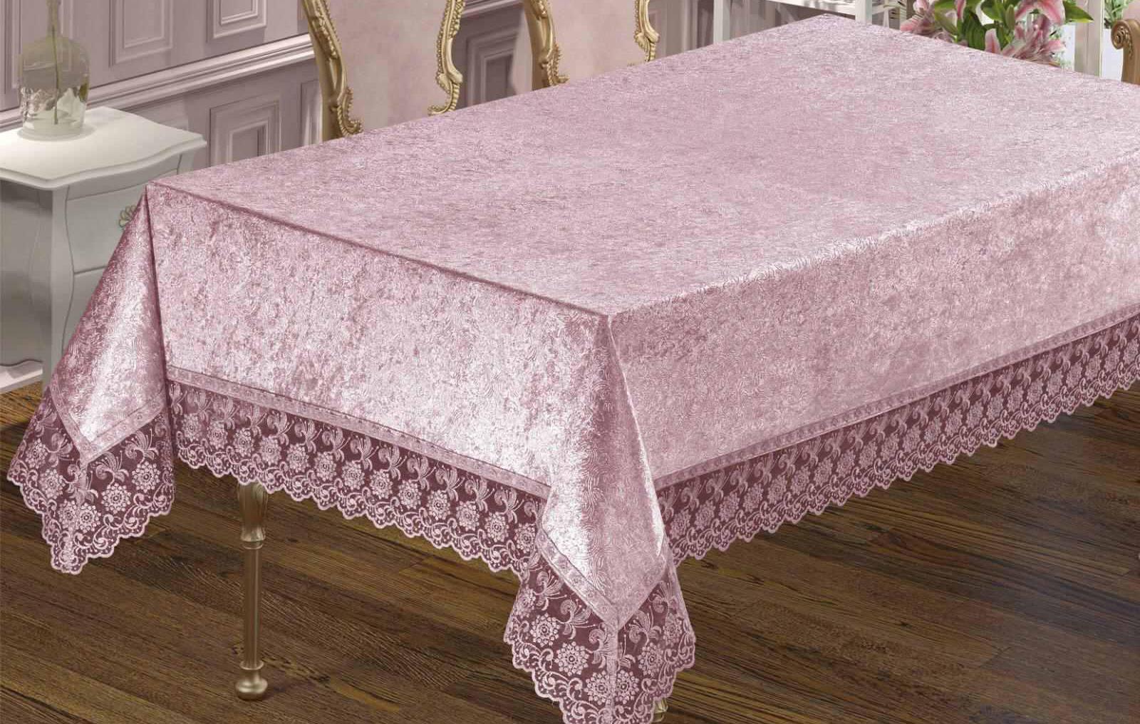 Скатерть велюровая Maison Royale 160x300 Antik Powder (01MR35P160300K03) Скатерть велюровая Maison Royale 160x300 Antik Powder (01MR35P160300K03)