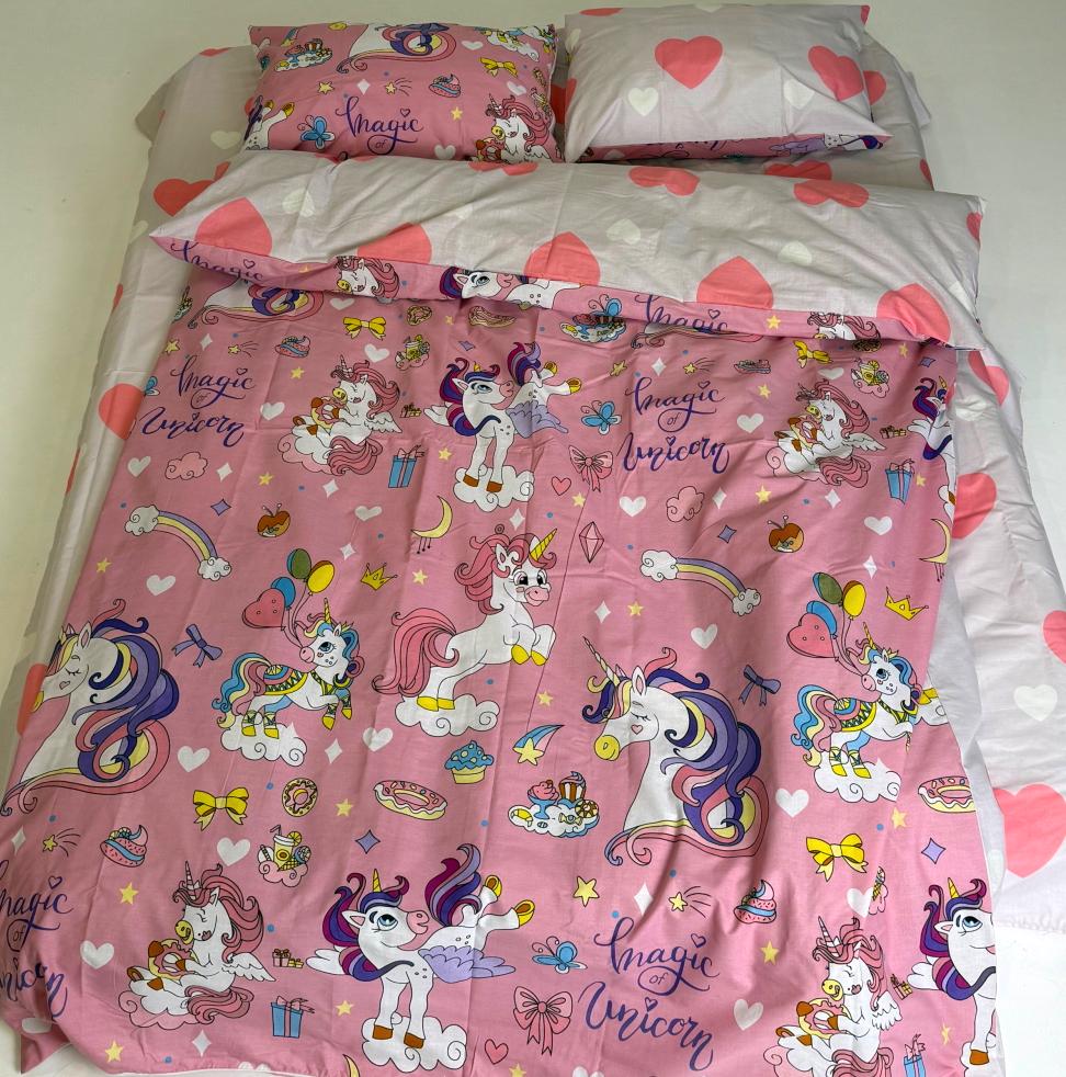 Комплект постельного белья детский PaniPava Lovely Unicorn бязь 110х140 см (10100551)