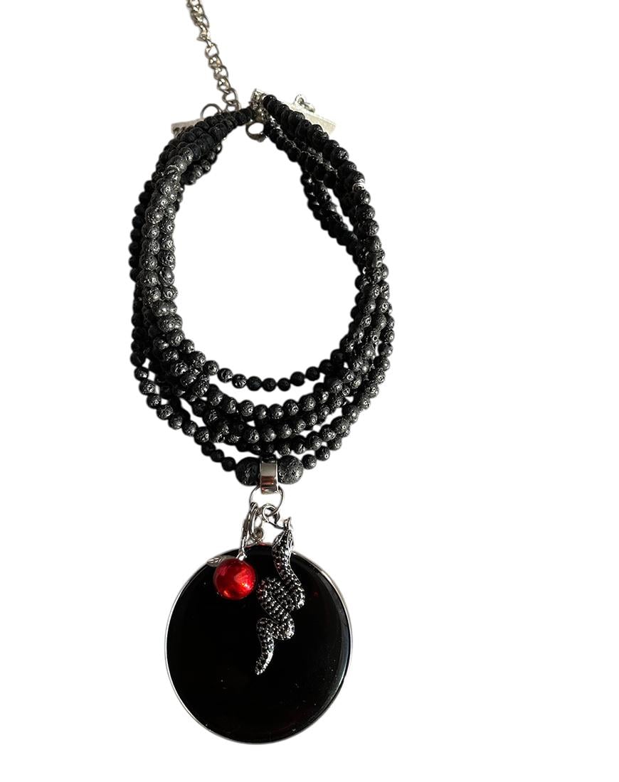 Чокер лава Адам і Єва жіночий SMART JEWELRY чорний One size