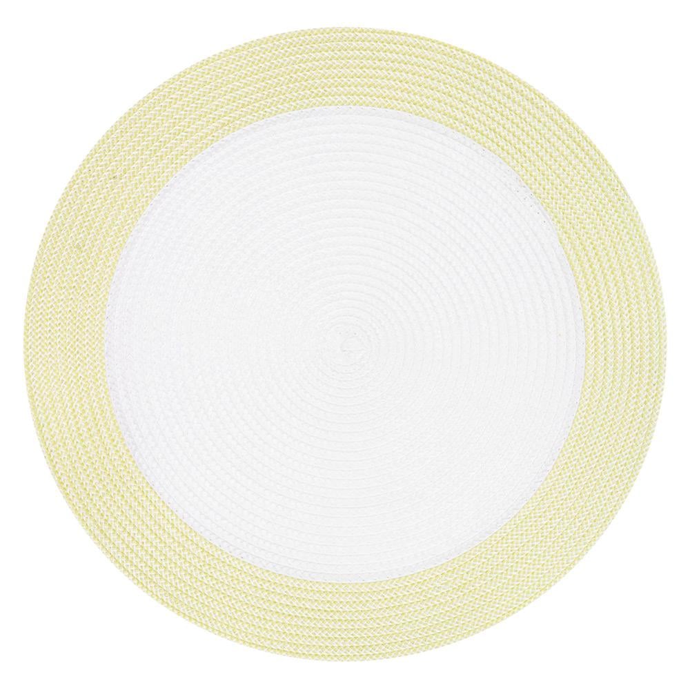 Коврик под тарелки сервировочный Ardesto AR3324GNW полипропилен круглая 38 см Белый/Зеленый (123957)