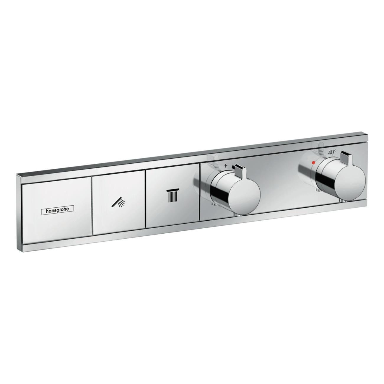 Зовнішня частина змішувача Hansgrohe RAINSELECT 15380000 з термостатом Хром (132619)