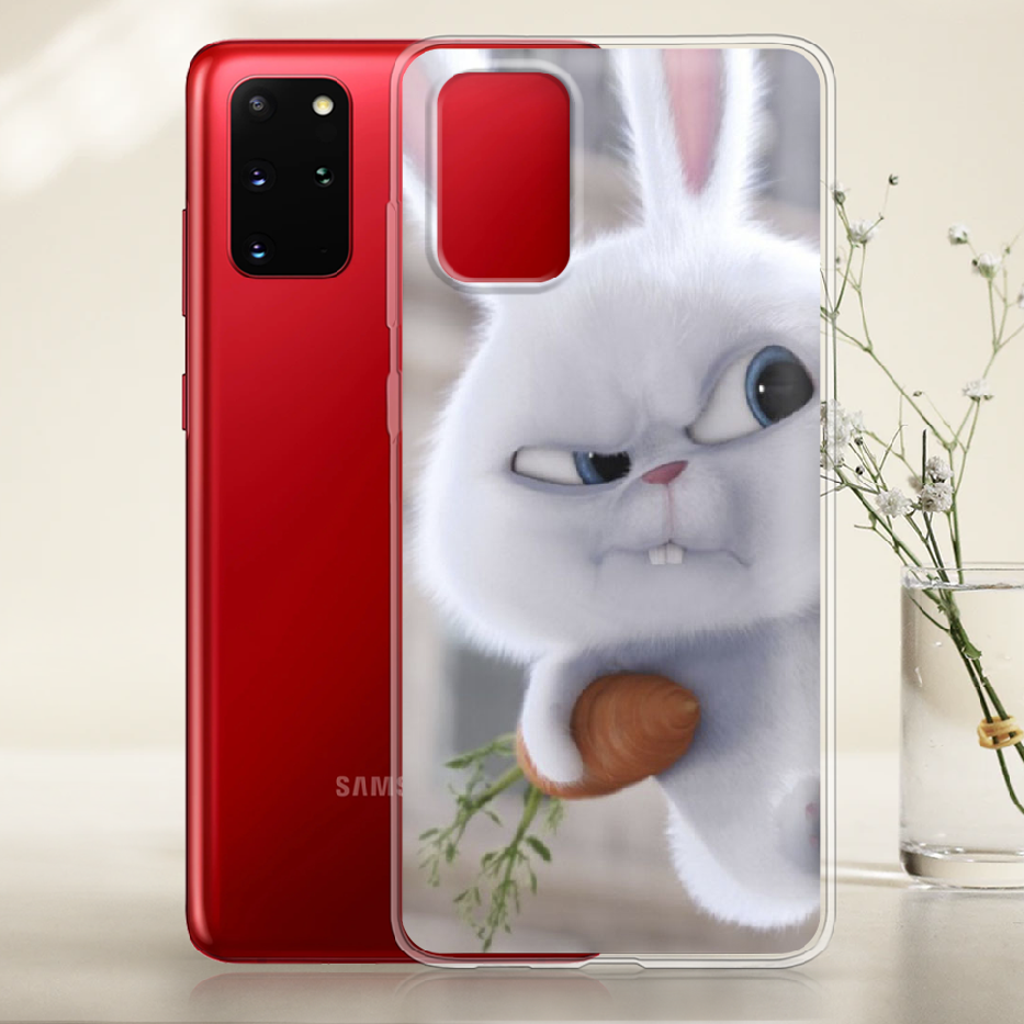 Чехол Boxface Samsung G985 Galaxy S20 Plus Rabbit Snowball Прозрачный силикон (38875-up1116-38874) - фото 2