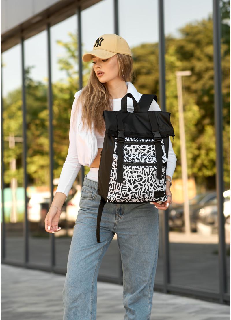 Рюкзак женский Sambag RollTop Graphity 41x30x16 см (24238715) - фото 6