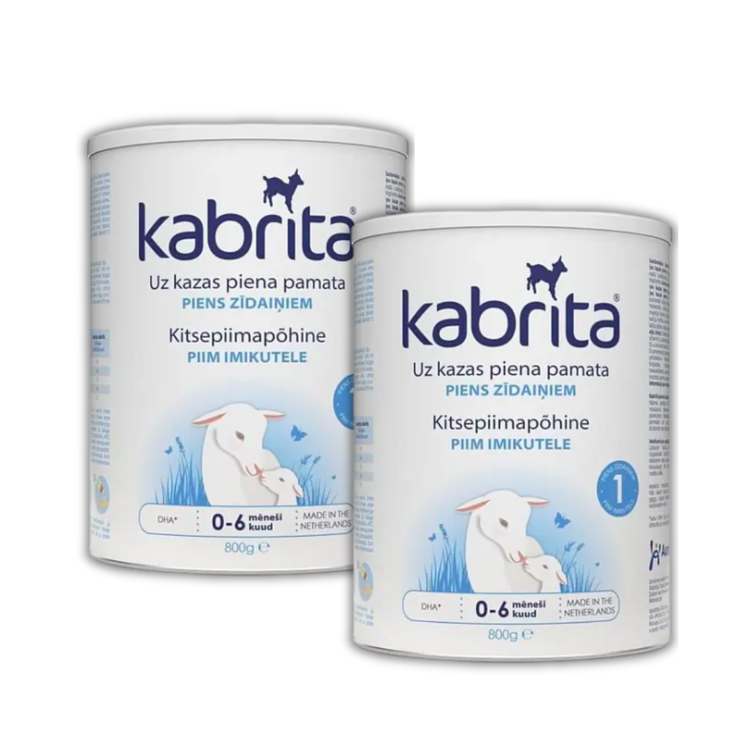 Дитяча суміш молочна KABRITA 1 0-6 міс на основі козячого молока 2х800 г (8716677008608х2)