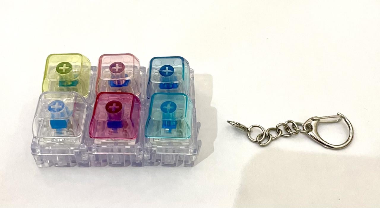 Брелок-антистресс миниклавиатура 6 клавиш