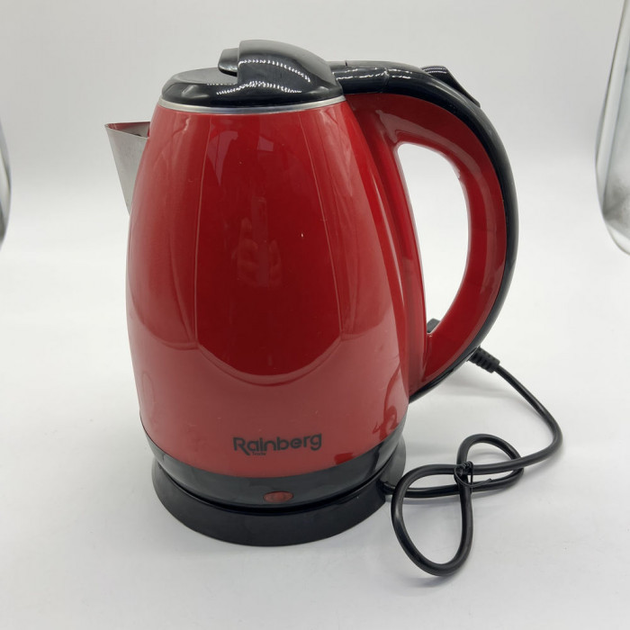 Чайник электрический Rainberg RB-901 из нержавеющей стали 2 л Красный (GR-05158) - фото 4