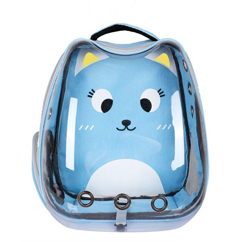 Рюкзак-переноска Taotaopets 256604 Blue Panoramic Cats 34x28x40 см