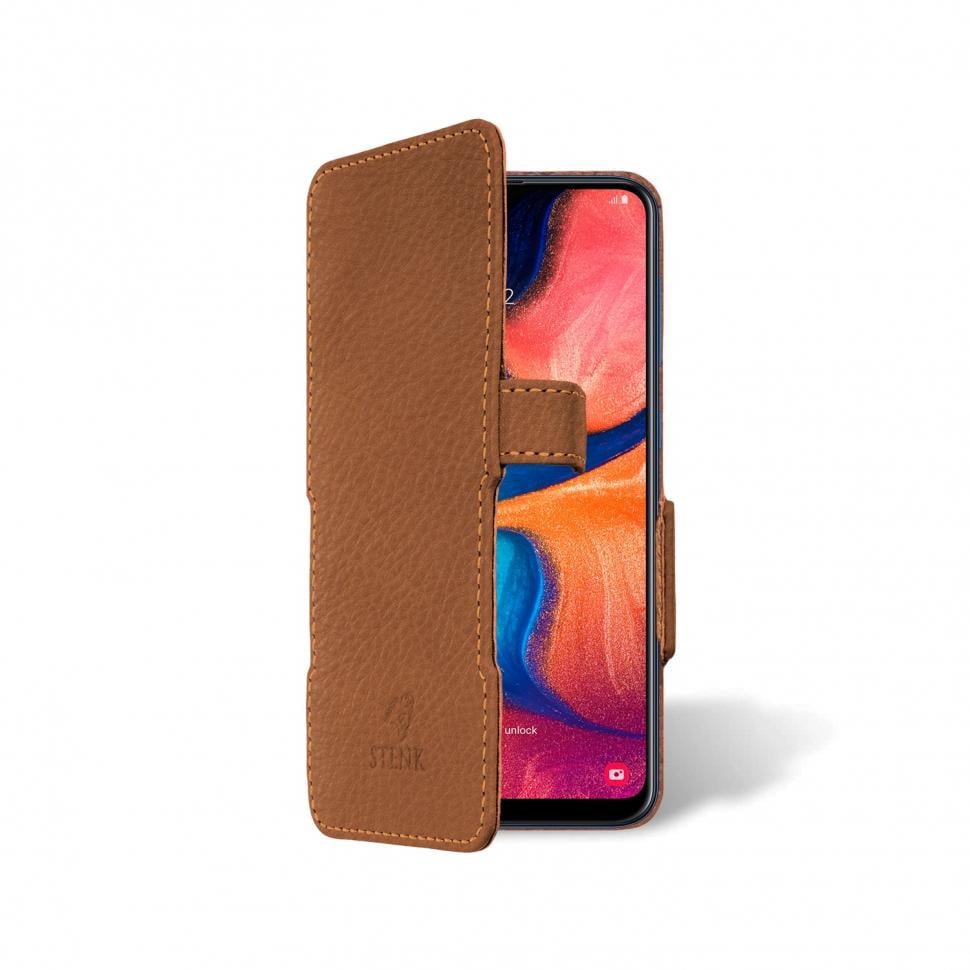 Чехол книжка Stenk Prime для Samsung Galaxy A20 Коричневый (63670)