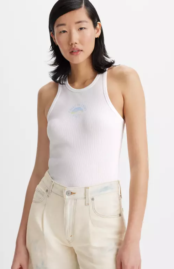Майка женская Levi's Grapchic Gemani tank top Bright White XS Белый (197868577802) Майка женская Levi's Grapchic Gemani tank top Bright White XS Белый (197868577802)