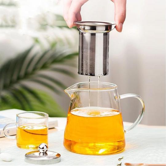 Чайник заварювальний скляний Пуер 1300 мл (90412) - фото 3 Чайник заварювальний скляний Пуер 1300 мл (90412) - фото 3