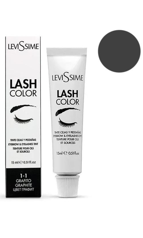 Фарба для брів і вій LeviSsime Lash Color 1-1 Graphite (33149) - фото 1