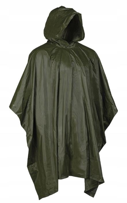 Плащ-дощовик MilTec Poncho Vinyl водонепроникний Оливковий (2066)