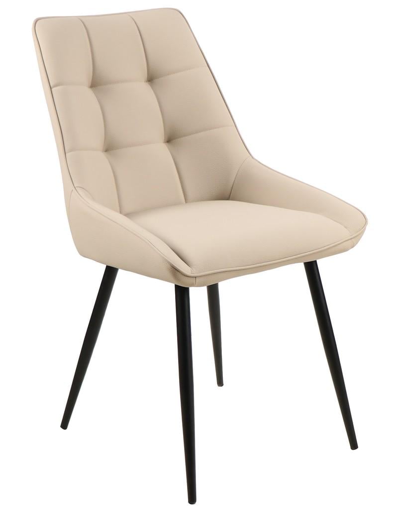 Стул для кухни Vetro Mebel M-75 металл/кожзаменитель Черный/Капучино