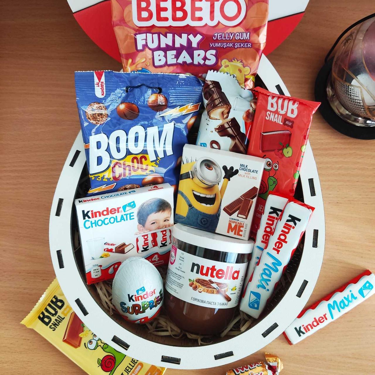 Бокс киндер со сладостями для ребенка или девушки на день рождения/празник (2407387374)