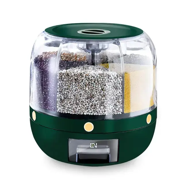 Органайзер-диспансер для сыпучих продуктов круглый 6 отсеков Зеленый (TP-328) Органайзер-диспансер для сыпучих продуктов круглый 6 отсеков Зеленый (TP-328)