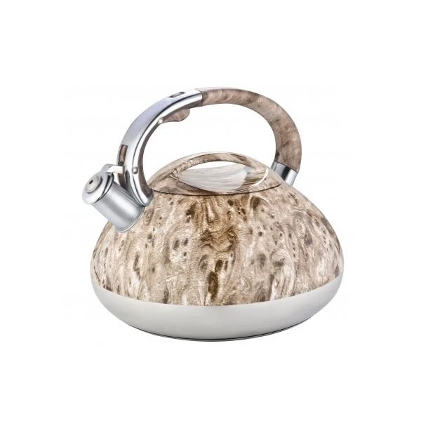 Чайник зі свистком Edenberg EB-1959 із нержавіючої сталі 3 л Бежевий (57-46-EB-1959-2)